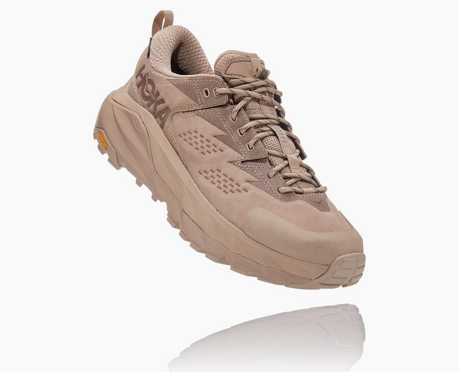 Zapatillas Trail Hoka One One Mujer - Kaha Bajas Gore-Tex - Beige - GHU637514